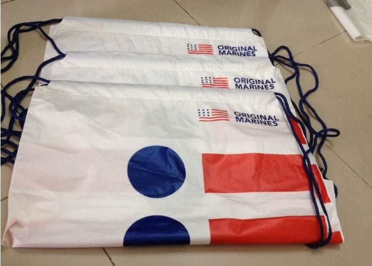 Biodegradable 22" X 28" Nylon Laundry Bags Two Shoulder Straps For Easy Backpack Carrying With bagplastics bagease packa
