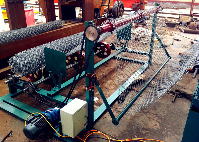 Blue Color Single Wire Chain Link Fencing Making Machine Fully Automatic