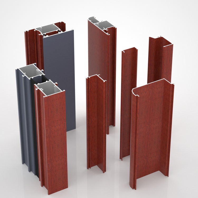 Q320281 Aluminium Window Profiles Door Frame Extrusion For Hotel Villa