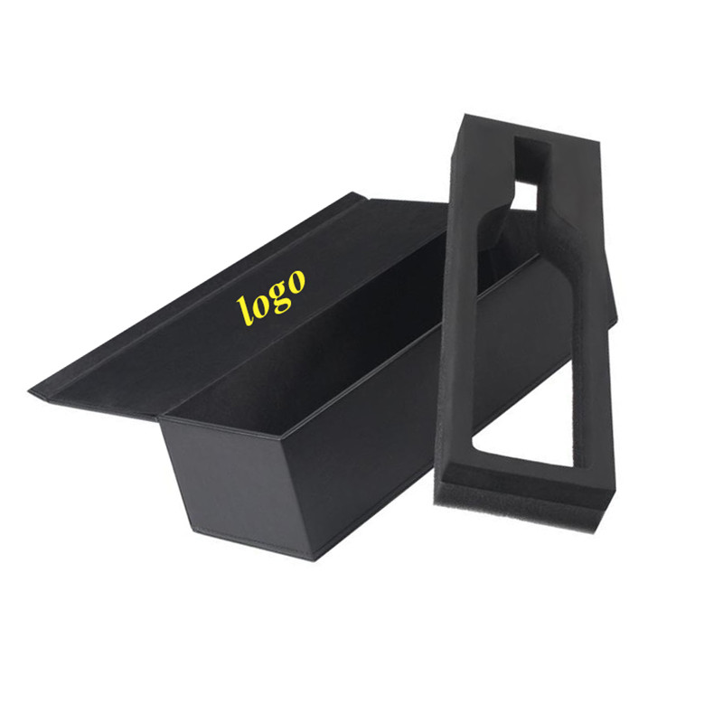 Wine Magnetic Cardboard Boxes for Single Glass Tequila and Vodka Bottle Paper Packaging