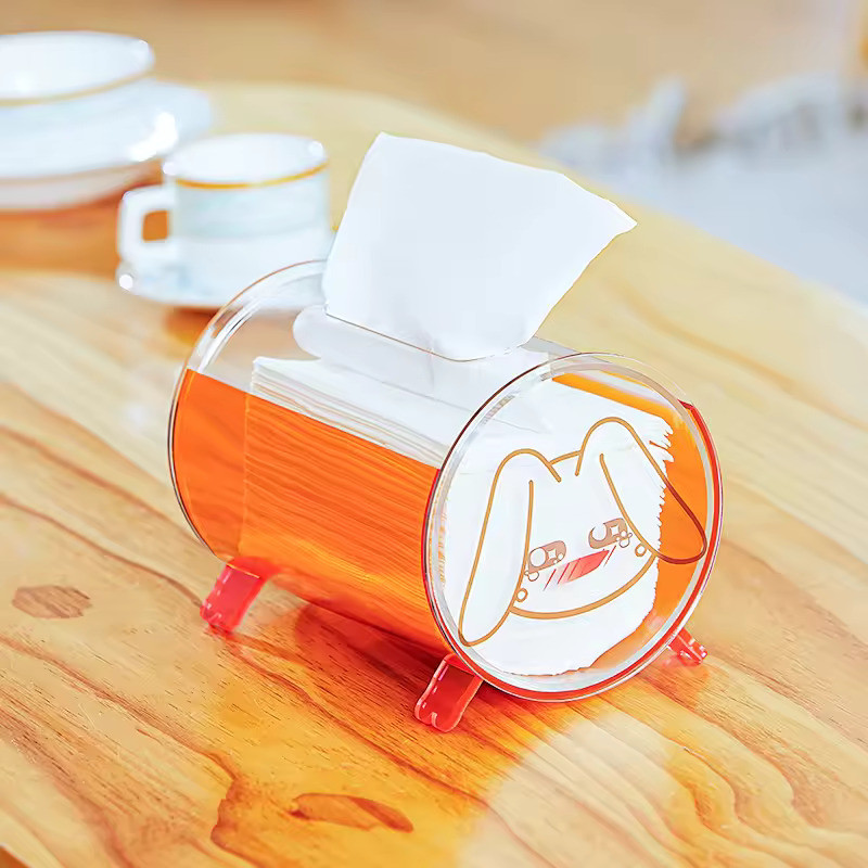 Modern Cute Animal Shape Acrylic Box Acrylic Tissue Holder Customized Size