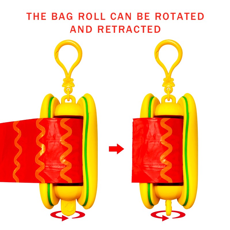 Biodegradable Dog Waste Poop Bagswith Dispenser Hot selling Customized 5% EPI Dog Poop Bag
