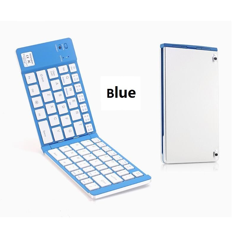 Foldable Bluetooth Keyboard with Stand Holder for Compatible IOS Android Windows