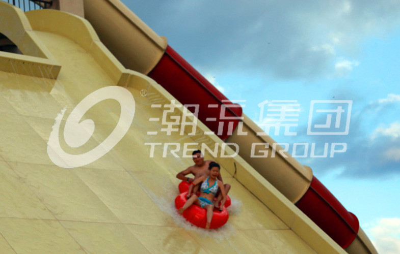 Water Park Equipment Wave Slide, 11m Height Fiberglass Water Slides for Outdoor Aqua Park