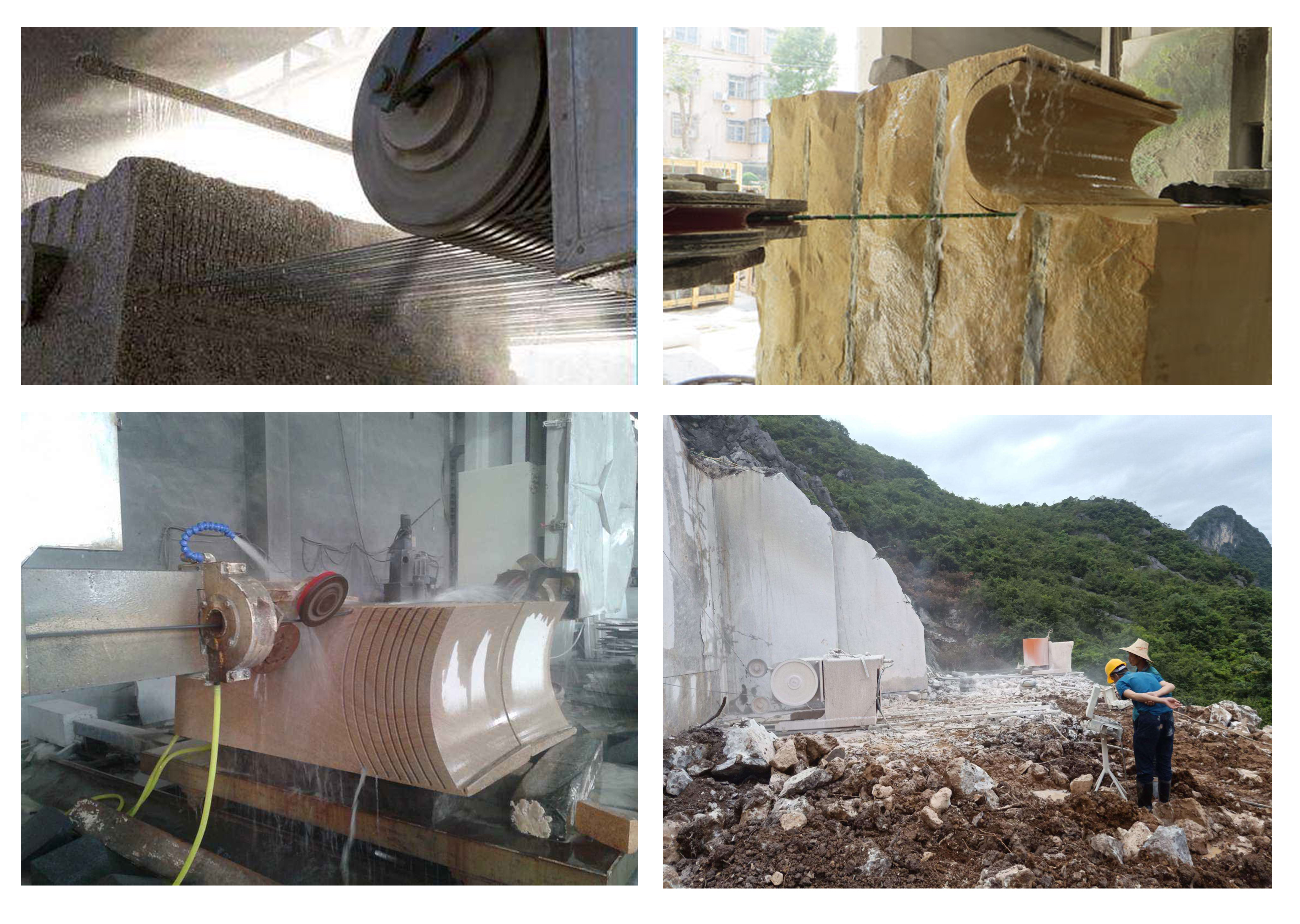 Linxing Rubber Diamond Wire Saw Machine Advantage of Fast Cutting and Long Lifespan