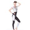 Buy cheap Hip Hop Dance Costumes V Neckline Sparkle Zipper Vest Sports Leotard Competition from wholesalers