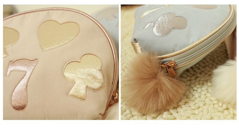 Embroidery Pattern Polyester Cosmetic Travel Bag