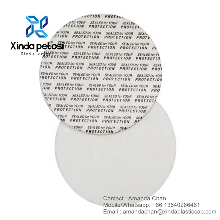 Custom Press Cap Liners Foam Seal Tamper Seals Screw Cap Cap For Pet Bottles