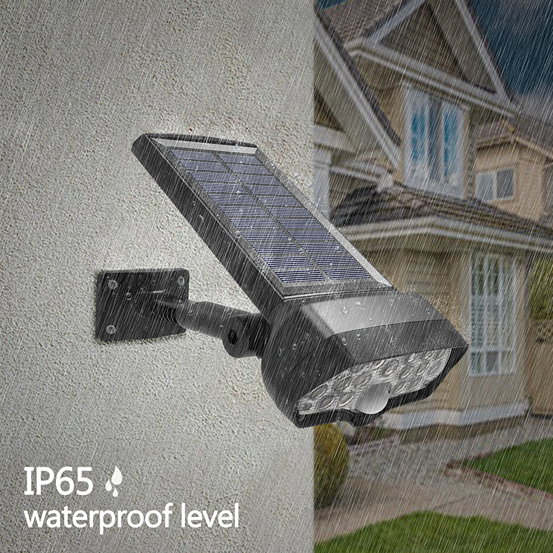 5000K 17PCS Led Commercial Solar Street Lights / Wall Mount Solar Spotlight