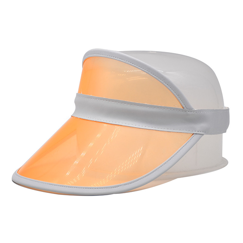 PVC PU Material Adjustable Sun Visor Cap For Outdoor Sports