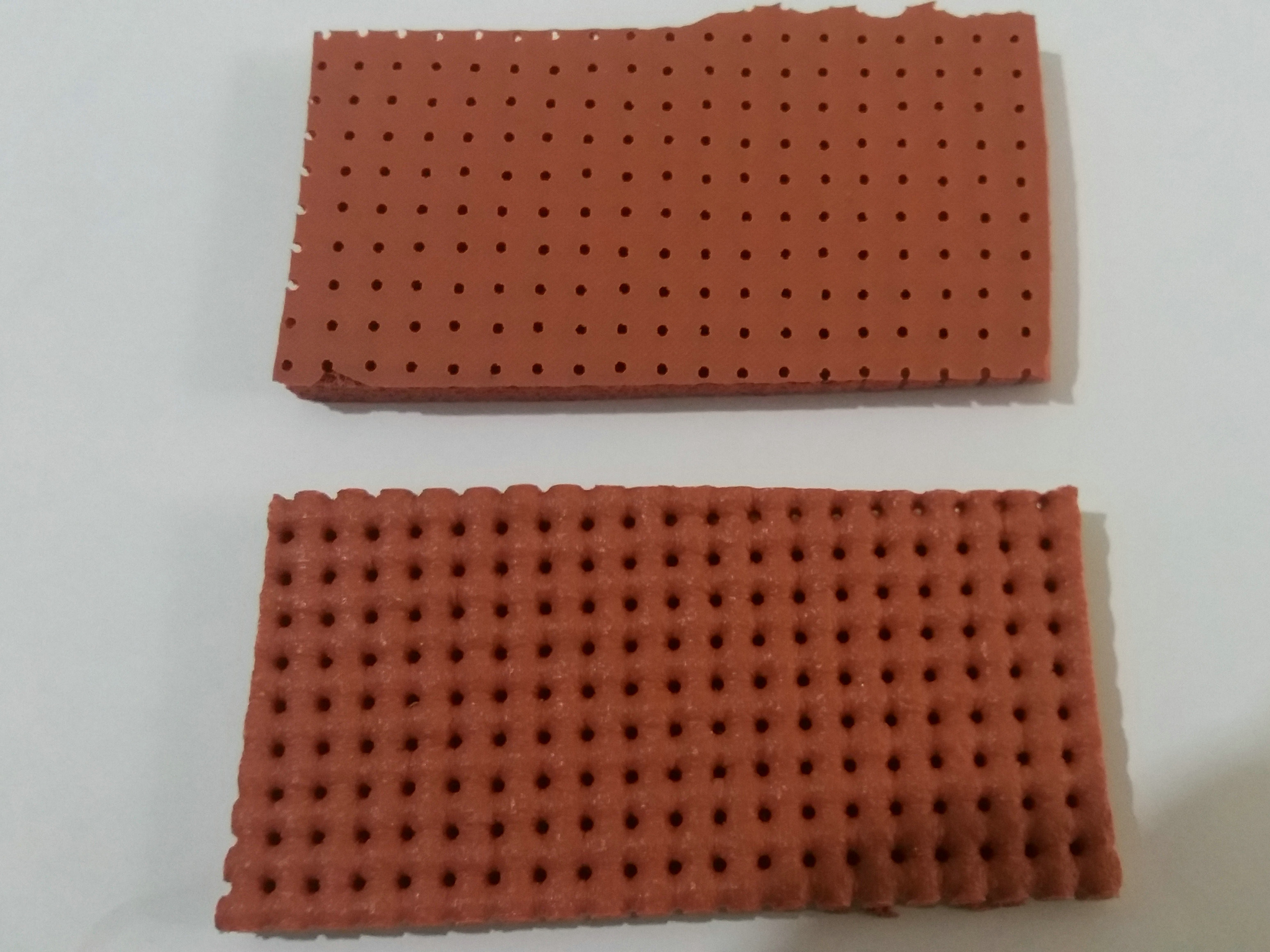 Beige / Red / Grey Perforated Silicone Foam Rubber Sheet , Silicone Sponge Rubber Sheet Size 10mm X 0.9m X 1.8m