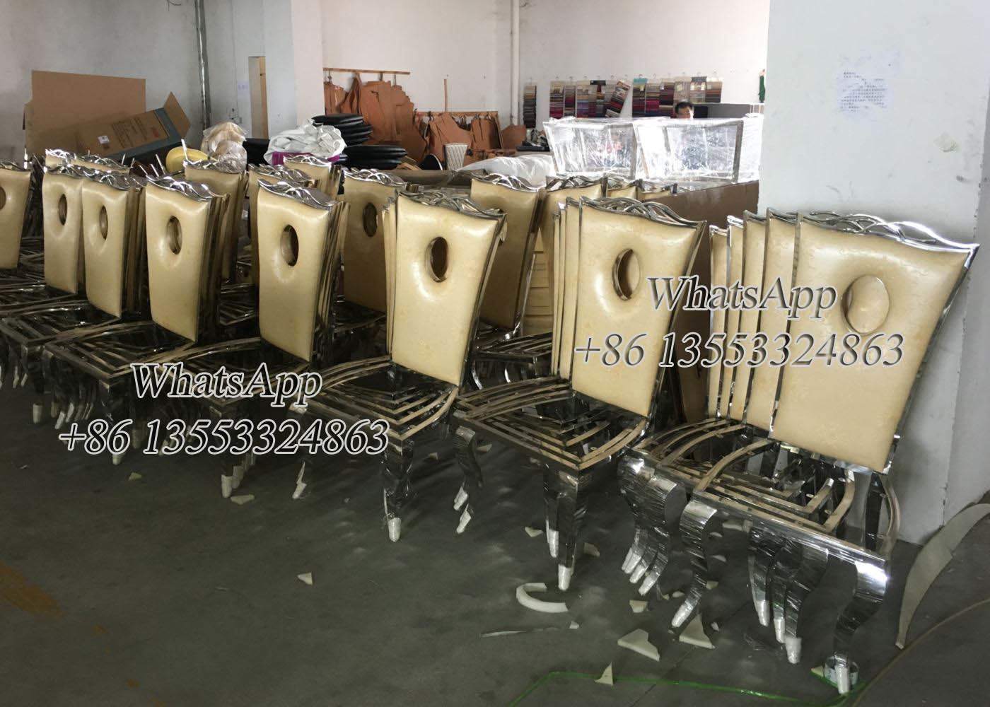 Stainless Steel Dining Table and Chairs For Sale With Best Price (YS-1)