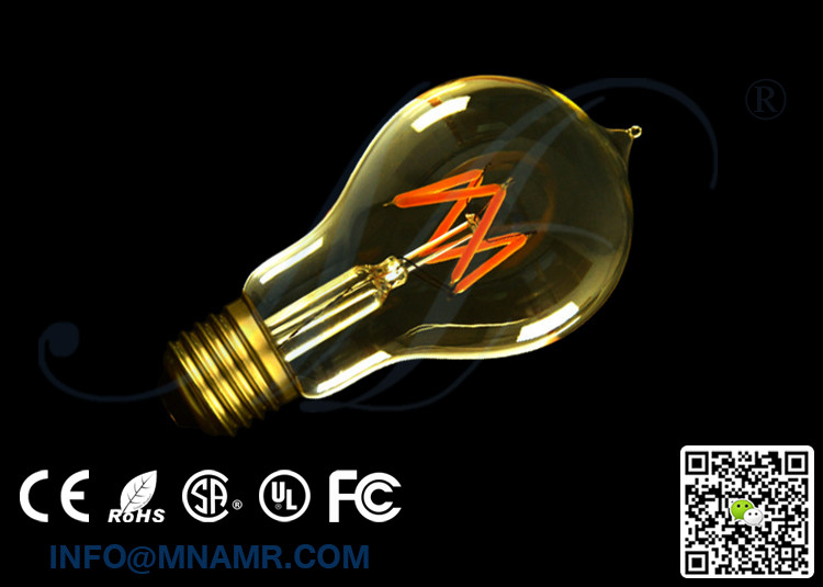 20 Watt Equivalent LED Edison Light Bulbs 3W Bayonet Lamp Base A19 A60 Holiday Decorative Lighting