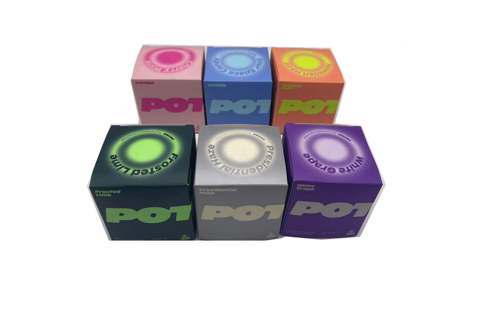 350GSM White Cardboard Healthcare Packaging Box For Custom CBD Packaging