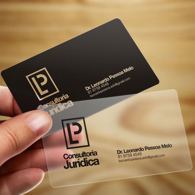 Transparent Pvc business Card Printing