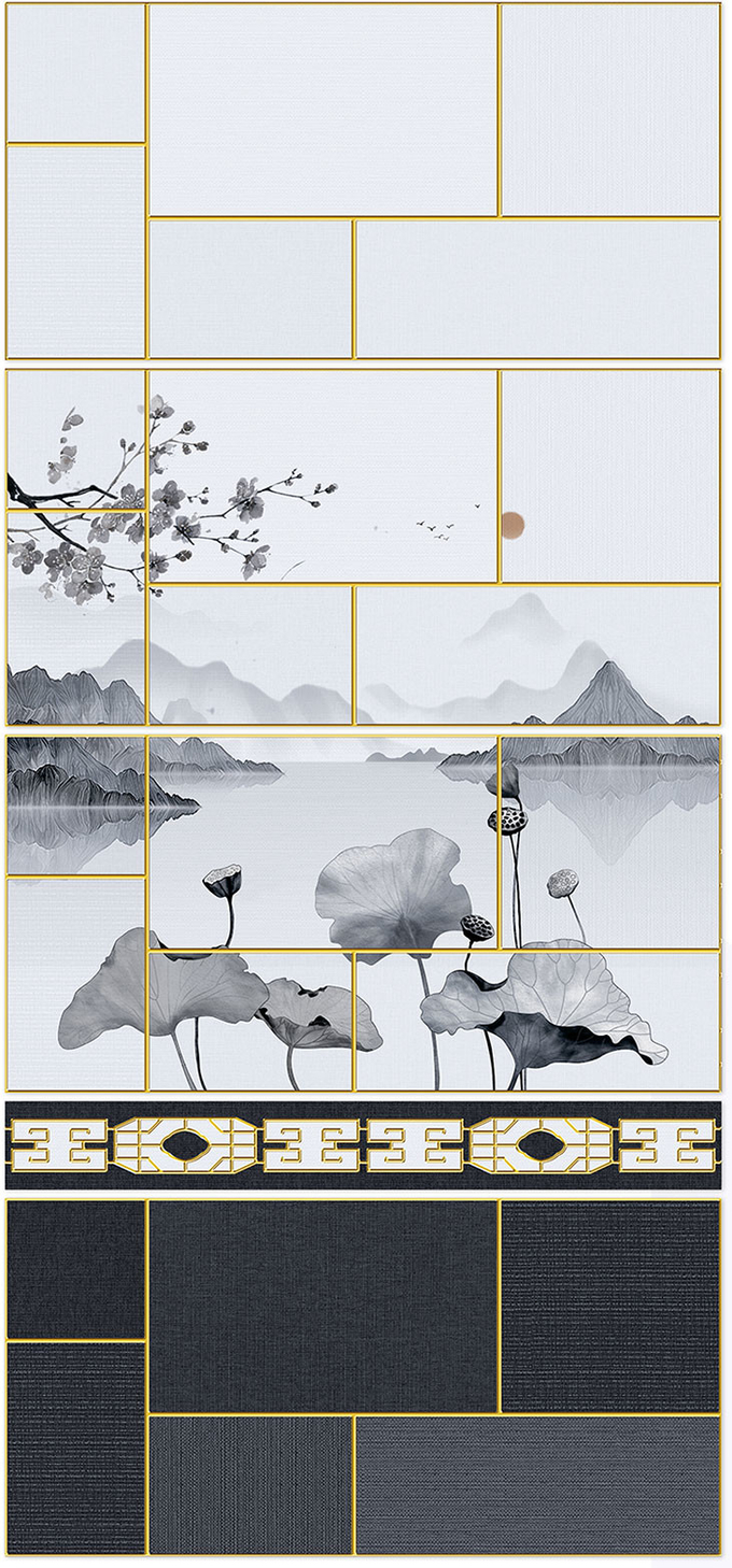 Wear-Resistance 30x60cm Indoor Wall Glazed Ceramic Tile And Decorative Tiles For Hotel