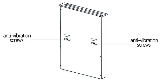 Hidden Monitor Lift With LED Screen / Pop Up Computer Screen For Dust And Theft Deterrent In Aluminum Brushed Finish