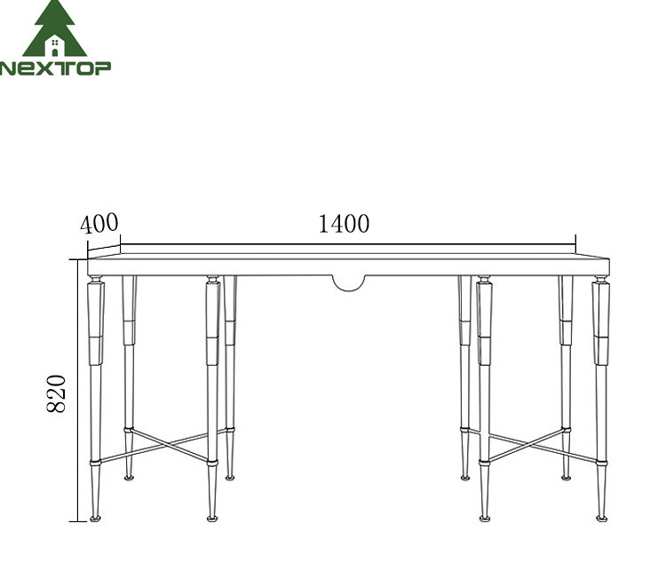 Modern Luxury Hotel Furniture Gold Stainless Steel Marble Decorative Console Entryway Table