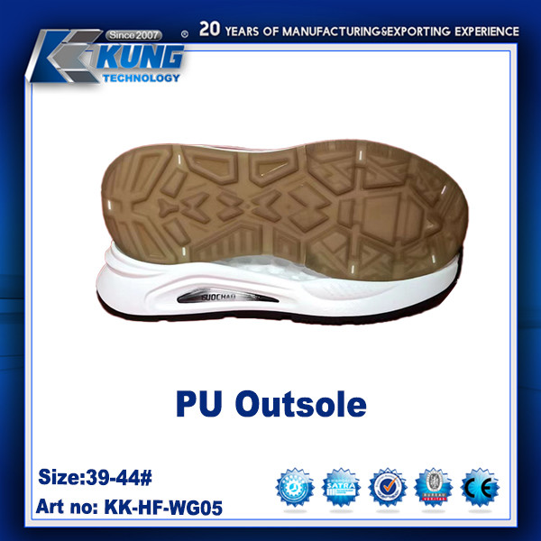 Customized Color Rubber PU EVA Outer Sole Nontoxic Waterproof 39 - 44 Size