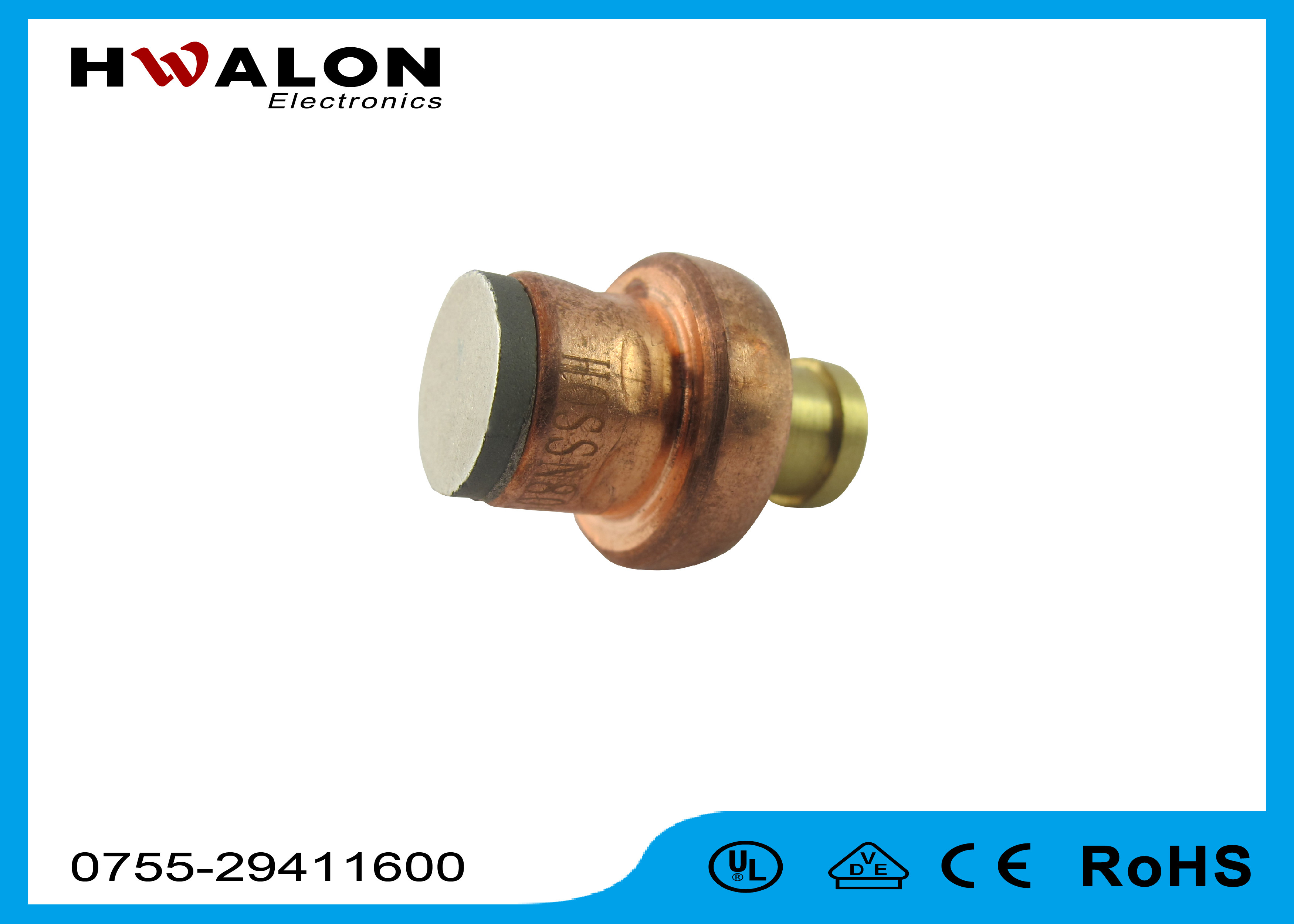 Round Shape PTC Ceramic Heater Pill , PTC Thermistor Heater Simple Construction