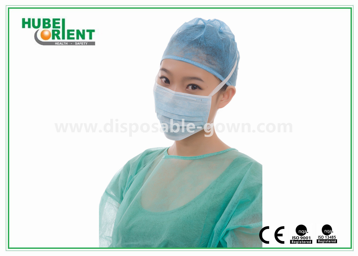 Colored Disposable Use Medical Face Mask With Tie-on By Non-woven For Dental/Clinic