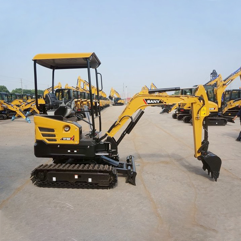 SANY SY16C 1ton Mini Excavator with Imported Hydraulic Pump and 3665mm Digging Height