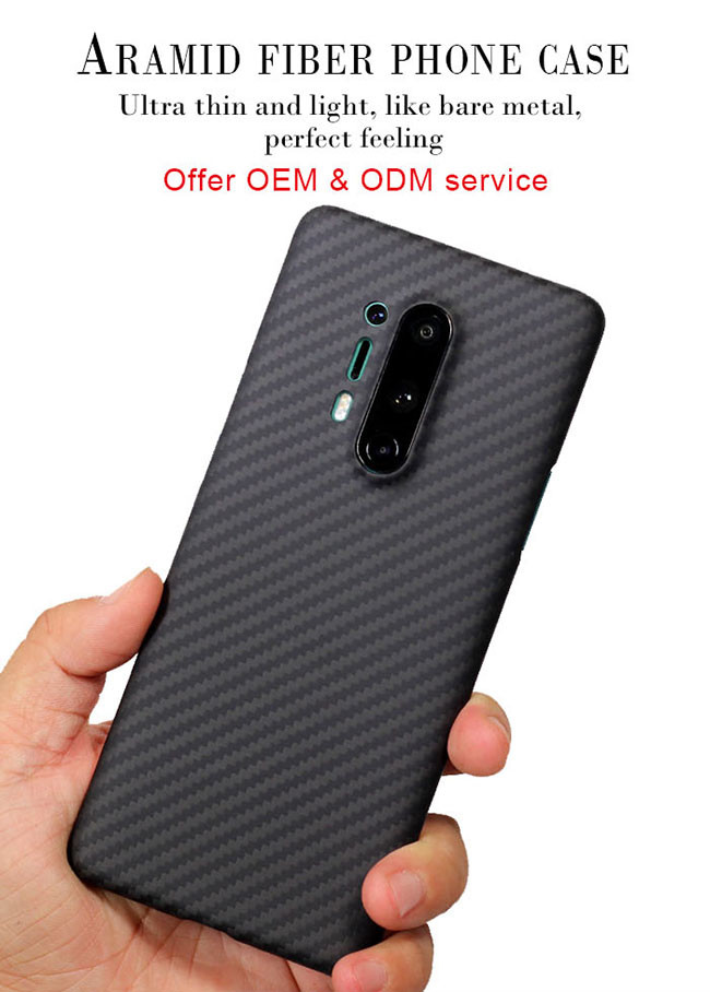 Additive 3D Soft Touch Aramid Fiber Phone Case For One Plus 8 Pro