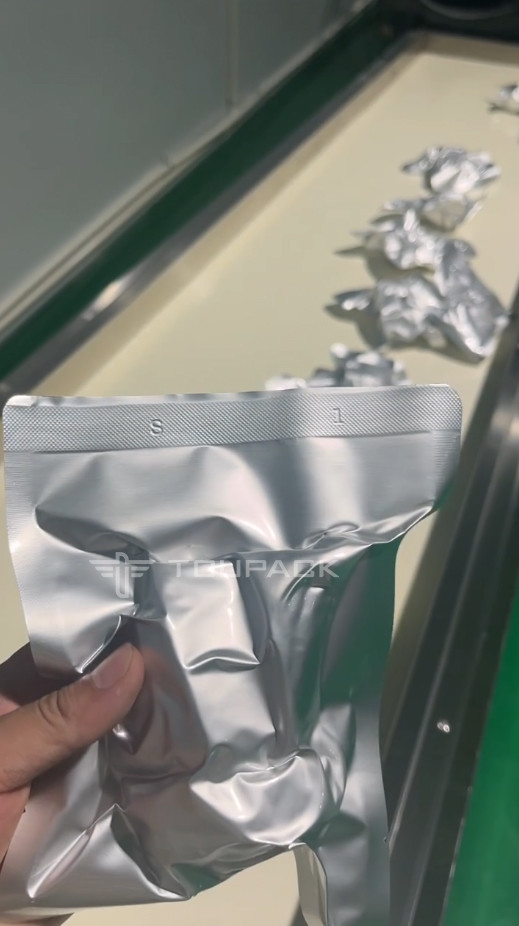 Rotary Vacuum Bag Packaging Machine Beef Cubes Weighing And Packaging System Multihead Weigher