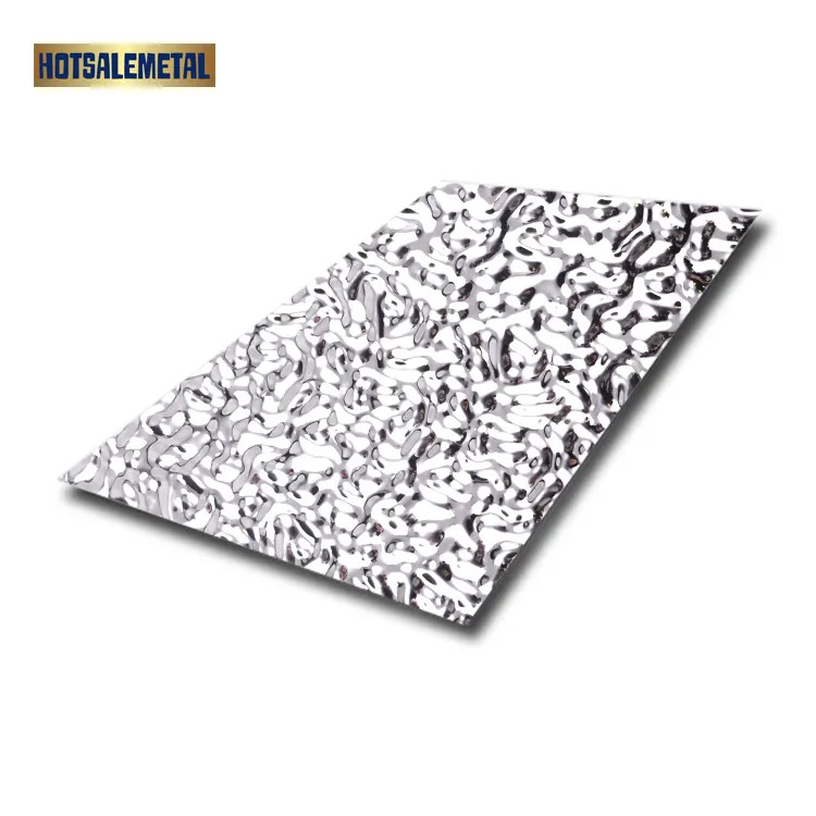 BA 0-3mm Ss304 Hammered Stainless Steel Sheet Decorative Metal Plate