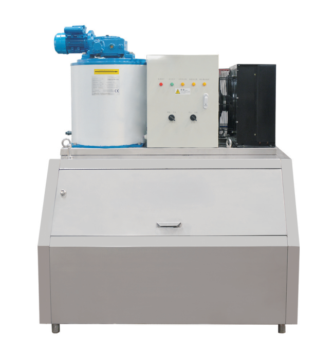 Salt Water 1100 KG Ice Flake Making Machine Commercial 3 Tons