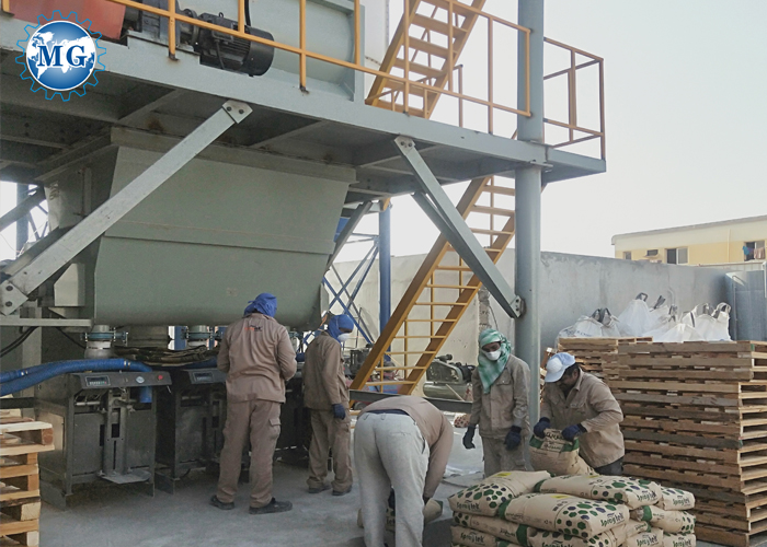 Tile adhesive machine