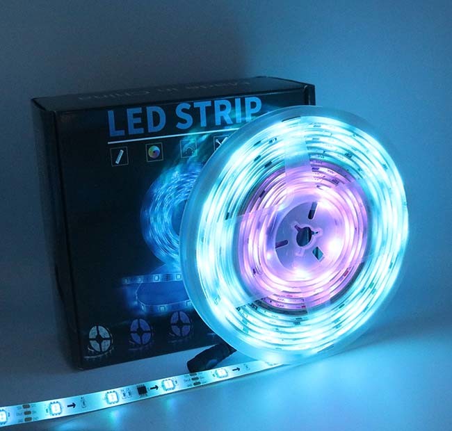 IP20 24W 5M Dreamcolor Music LED Strip Lights
