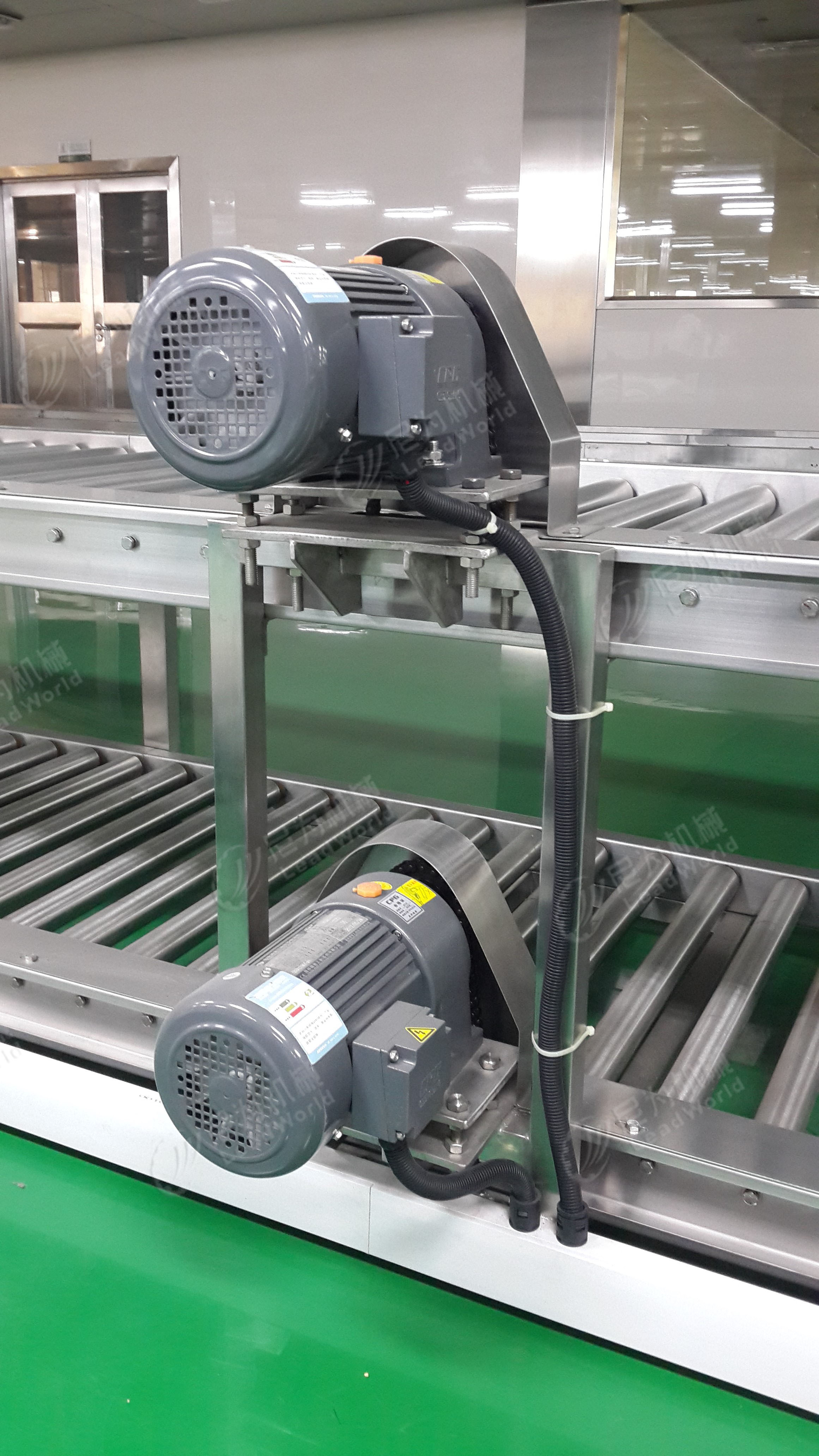 Conveyor Motor Roller System For Belt, Custom Back End Of Line Packing Conveyors