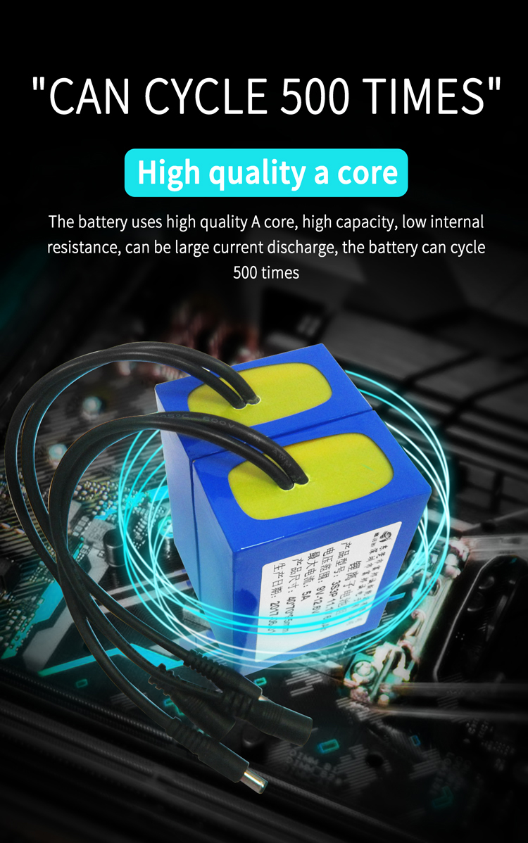 11.1V 6.8Ah 18650 Rechargeable Lithium Ion Batteries Lifepo4 Drone Toy Car Battery