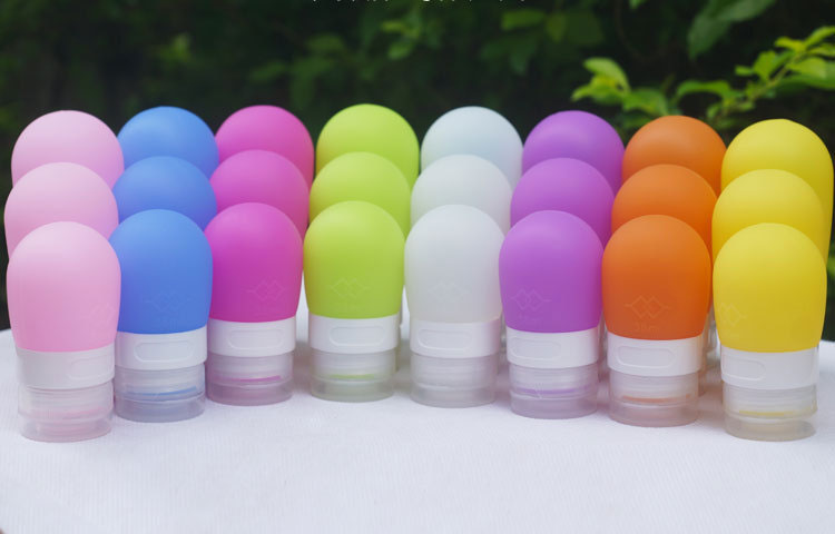 Colorful Leak Proof 60ml Silicone Travel Bottles Sets