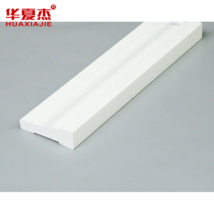 Plain white sound absorption heat resistant interior decoration home  plastic pvc window ceiling exterior moulding
