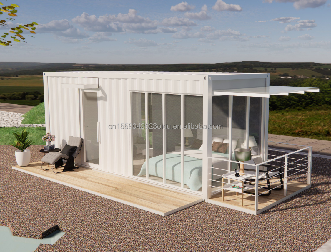 20ft Steel Frame Galvanized Steel Bending 180g Bathroom Container House Movable Prefabricated House for Products