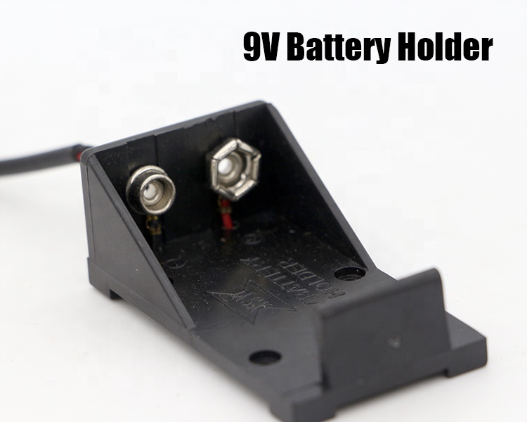 15cm DC Plug 2.1x5.5mm Switch Cover Holder Box 9V Battery Case