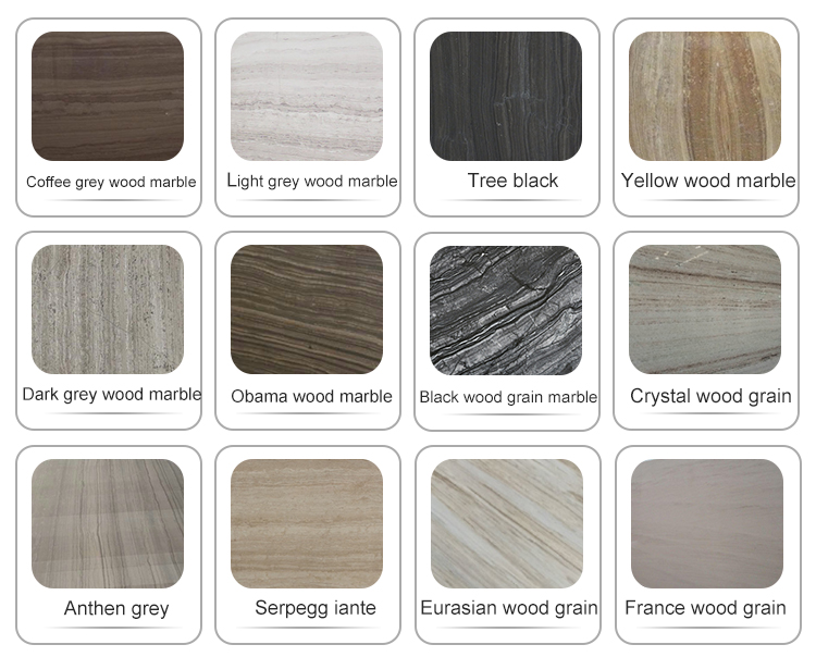 Wholesale high quality polished wood grain marble tile