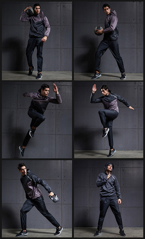 Fitness Clothing Long - Sleeved Running Wear Mid / High / Low Waist Type