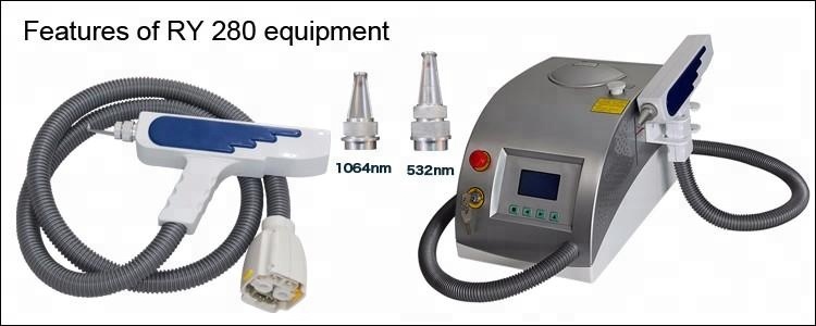 Portable Nd Yag Laser Tattoo Removal Machine Gray 2 Years Warranty