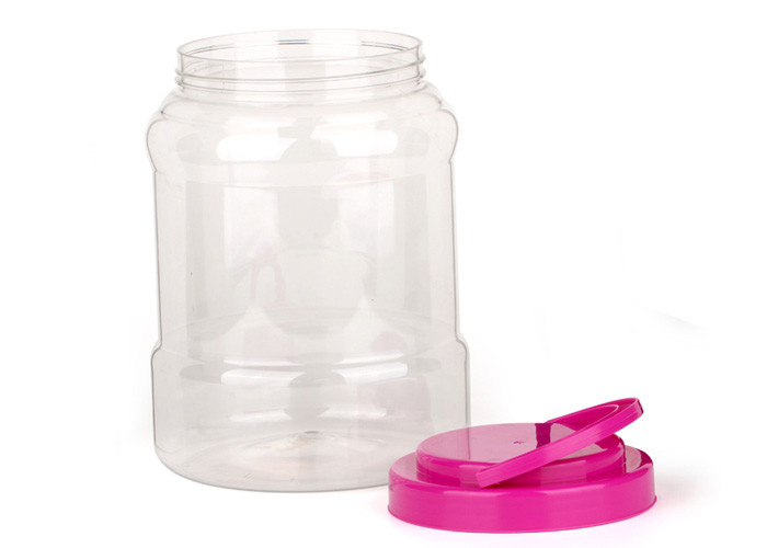 Transparent Food Grade Clear Pet Jars Plastic Screw Cap Waterproof