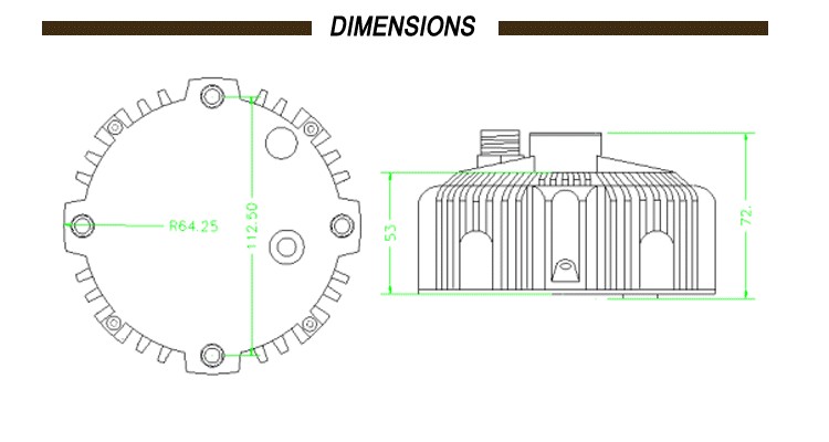 Waterproof High Bay Led Driver , Constant Current Type 100W LED Driver