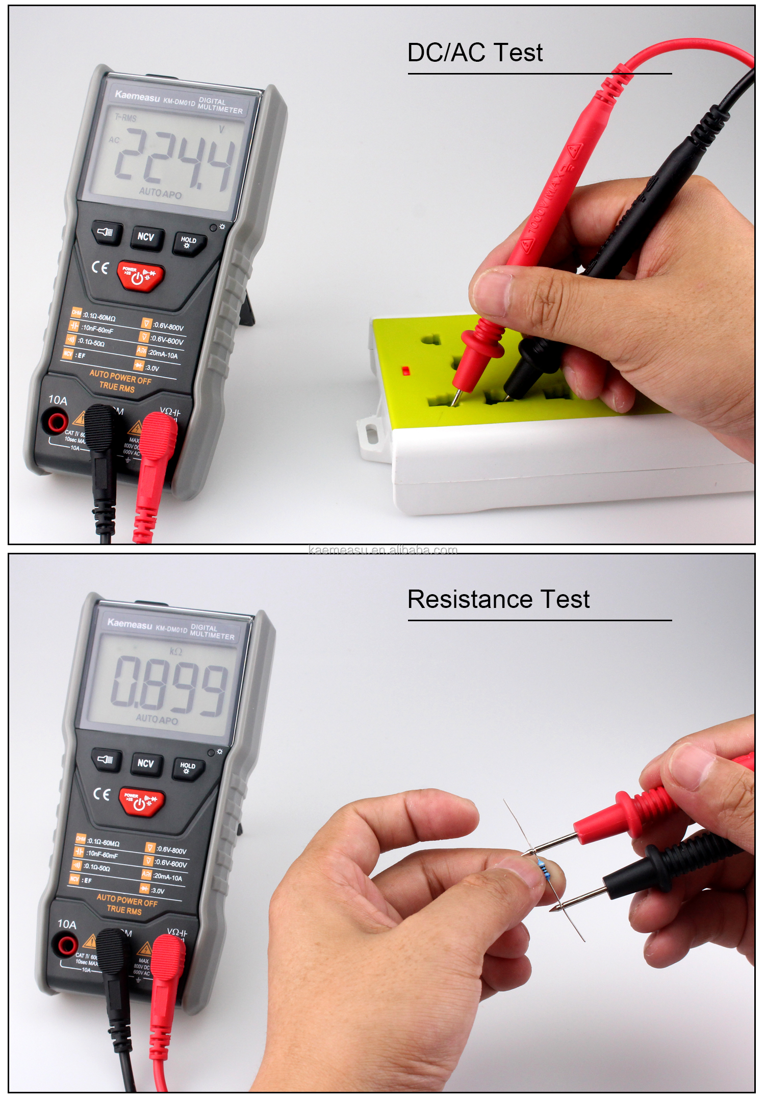 Auto-ranging Multimeters 3 5/6-digit DC/AC True-rms Digital Multimeter With Ncv Multimeter Tester