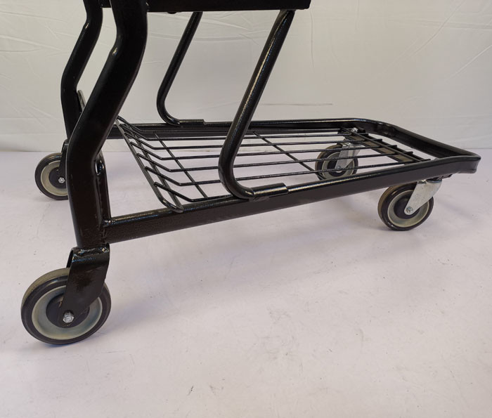 Multifunctional Supermarket Shopping Trolley Electrophoresis Metal Shopping Cart
