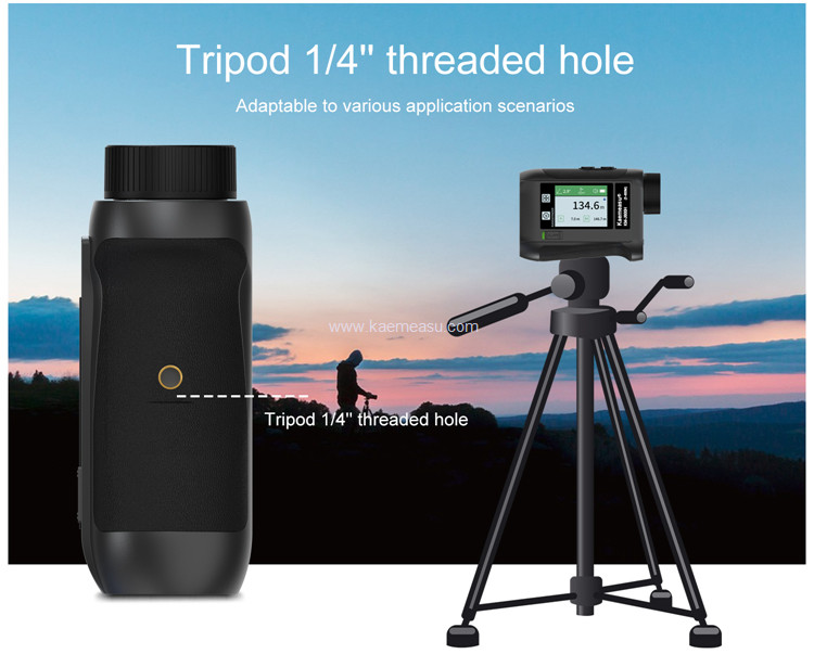 kaemeasu Rechargeable Laser Rangefinder Voice Golf Range Finder LCD Display Telescope With Side Screen J1200