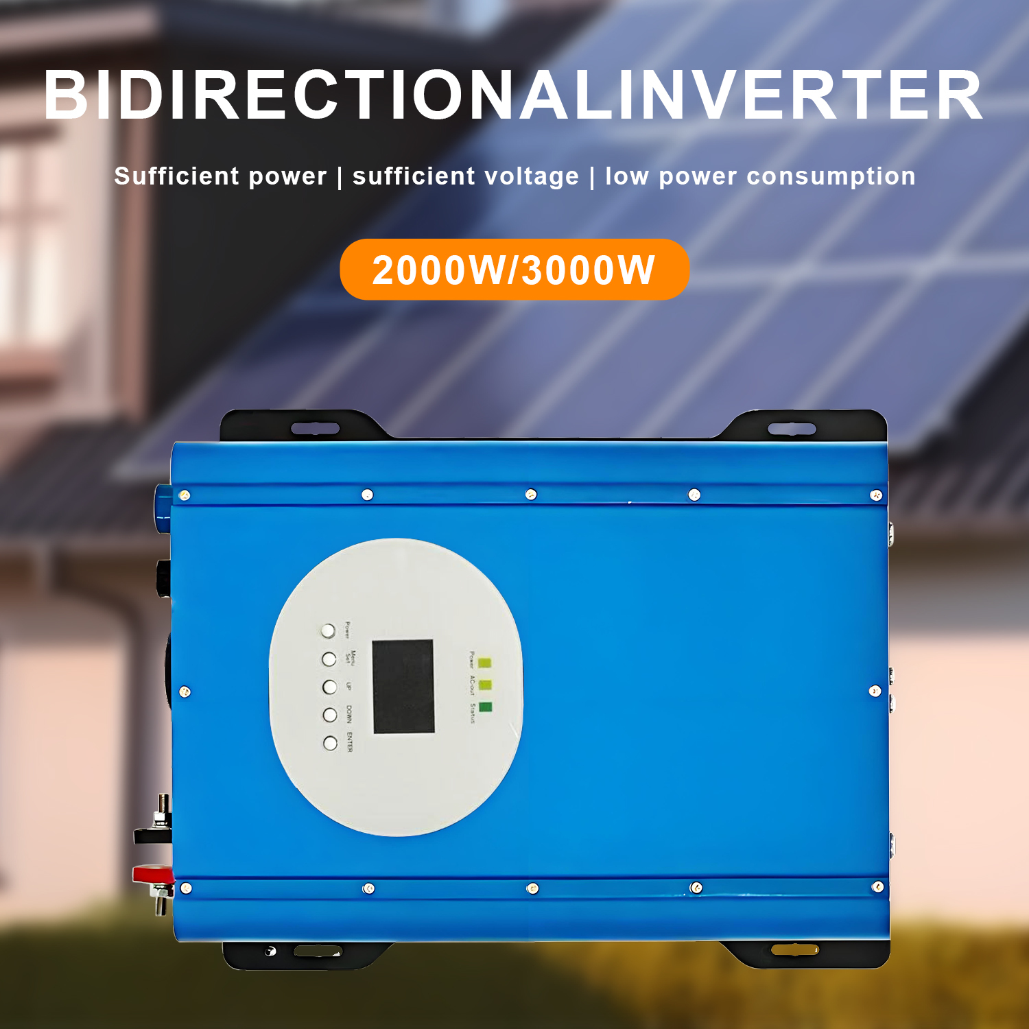 12V 220V 3000W Dc to Ac 100A Charger Solar Ups Inverter With Remote Control