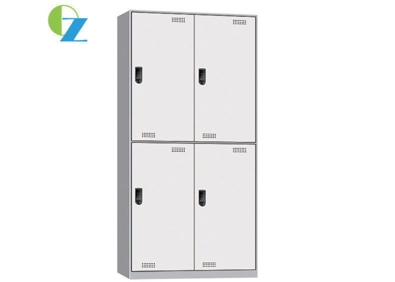 Silm Edge Four Doors Steel Cupboard With Locker , Space Saving File Cabinet
