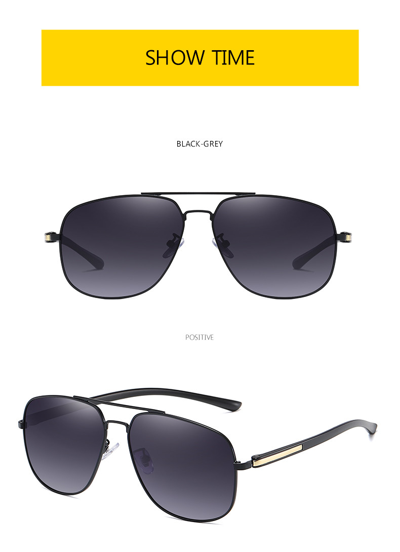 Unique Trending Uv400 Polarized Sunglasses BSCI Square Ocean Lens