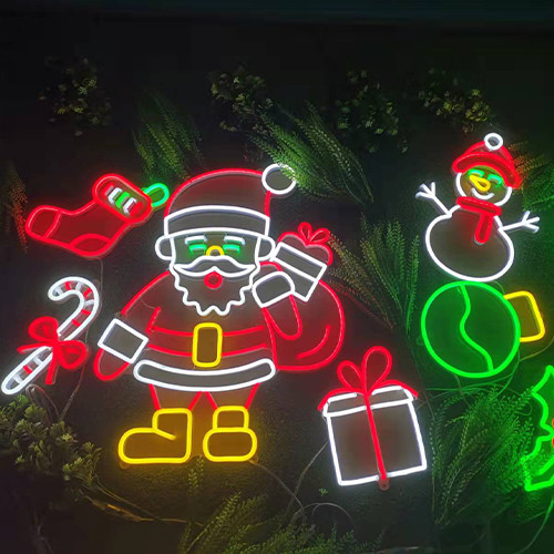 Ac100v Gift Led Neon Sign No Fragile Christmas Santa Claus Cuttable Waterproof